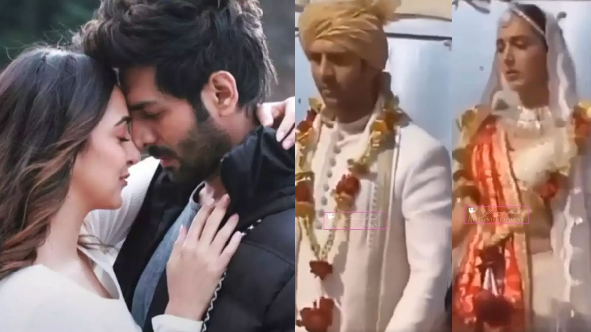 Kartik Aaryan Kiara Advani Weep In Leaked Wedding Scene From Satyaprem Ki Katha Watch 2061